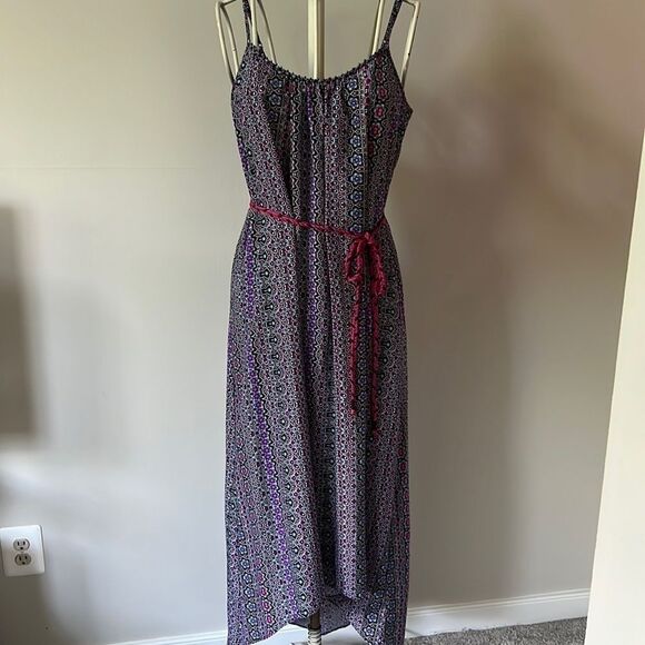 Sanctuary Dresses & Skirts - Sanctuary purple bohemian fur and flare dress